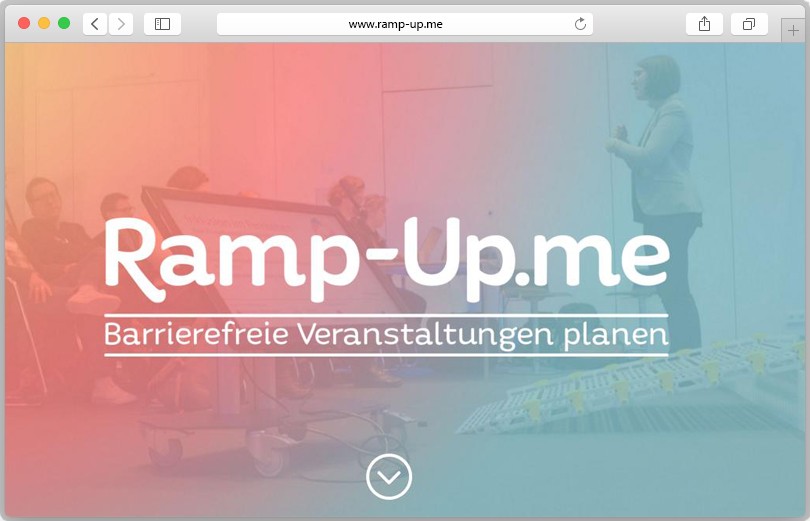 Screenshot des Portals ramp-up.me