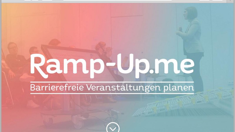 Screenshot des Portals ramp-up.me