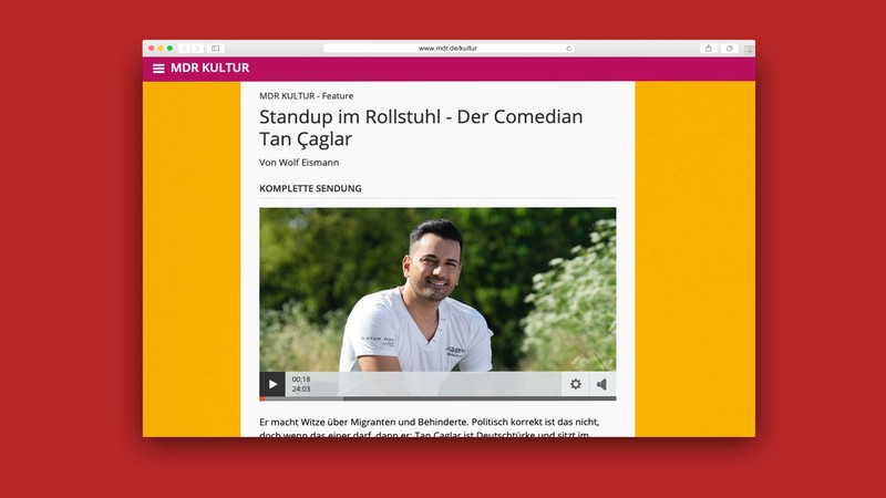 Screenshot des Podcasts mit Tan Çaglar auf mdr.de