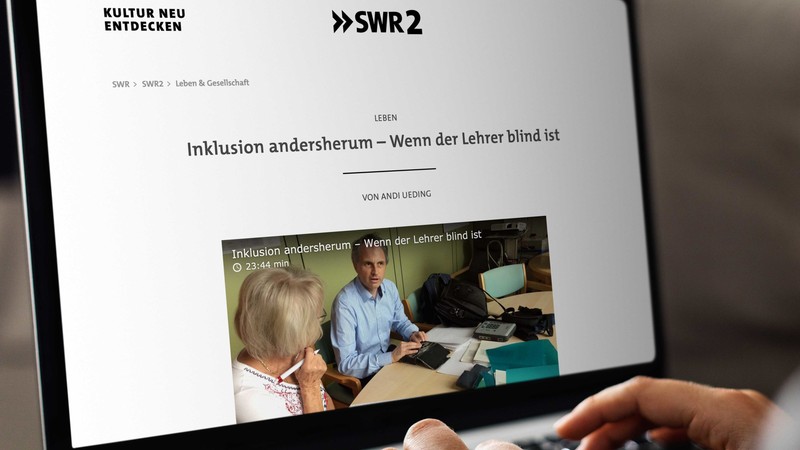 Vorschau der SWR-Website auf einem Laptop-Bildschirm
