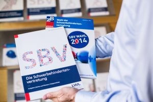Eine Broschüre mit Infos zu Schwerbehindertenvertretungen