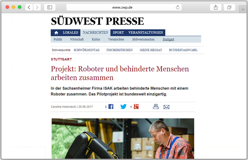 Website-Screenshot des Artikels
