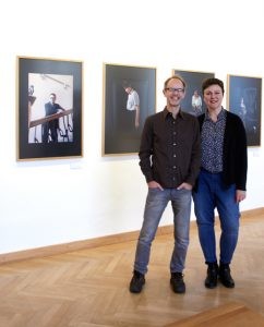 Die Künstler Jens Sundheim und Dagmar Lippok in ihrer Ausstellung. Foto: Osthaus Museum Hagen